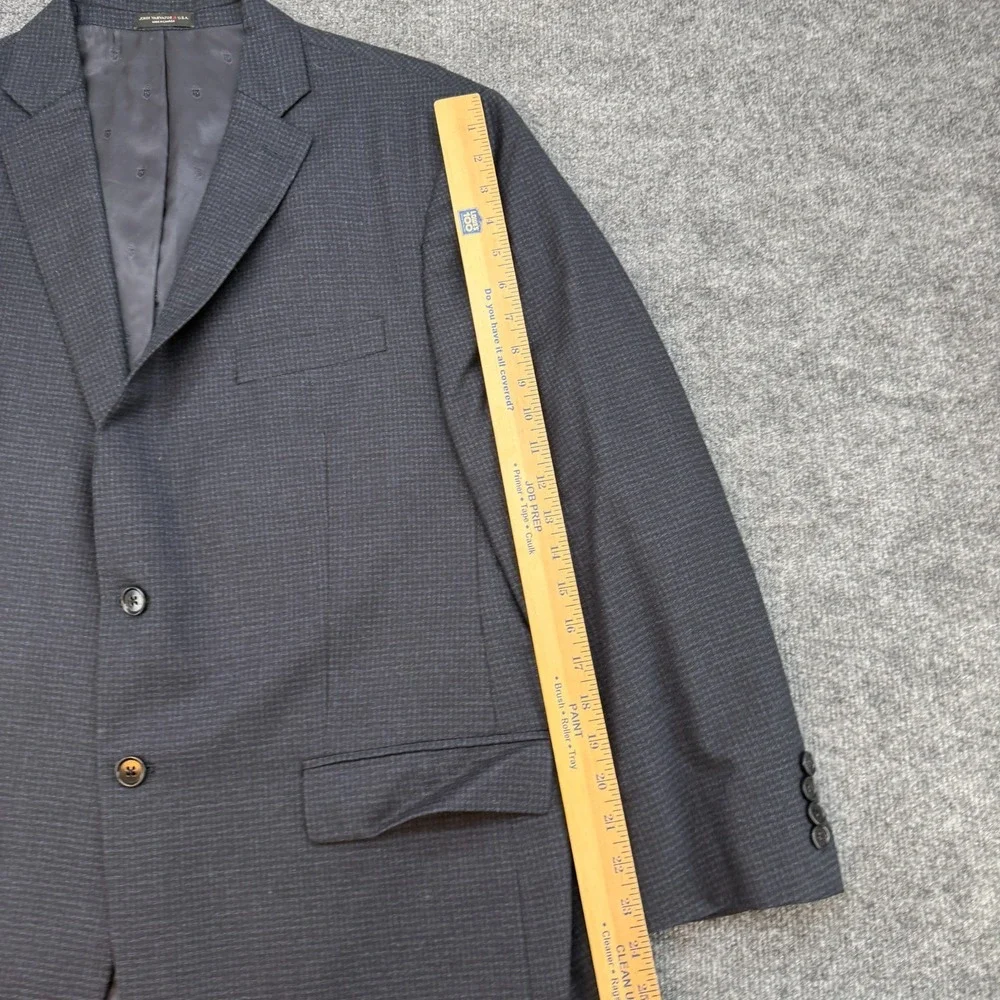 John Varvatos Blazer Mens 48R Made In Italy 100% Wool Jacket Tag 48R